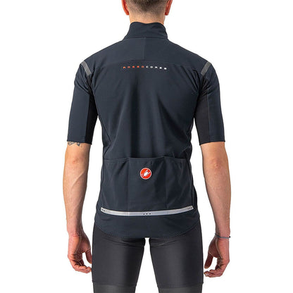 Trikot CASTELLI GABBA ROS 2 Kurzarm Schwarz/Schwarz Reflex