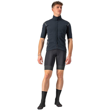 Trikot CASTELLI GABBA ROS 2 Kurzarm Schwarz/Schwarz Reflex