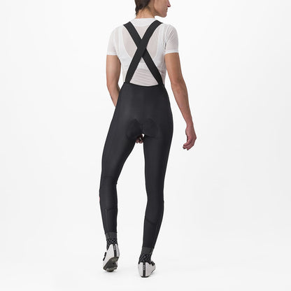 Lange Trägerhose CASTELLI VELOCISSIMA DT Damen Schwarz Reflex