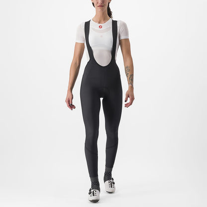 Lange Trägerhose CASTELLI VELOCISSIMA DT Damen Schwarz Reflex