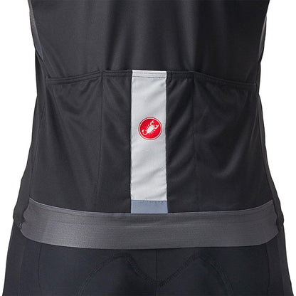 Trikot CASTELLI ENTRATA VI Kurzarm Schwarz/Grau/Elfenbein