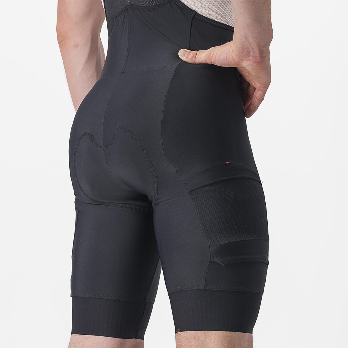 CASTELLI UNLIMITED CARGO Kurze Trägerhose Schwarz