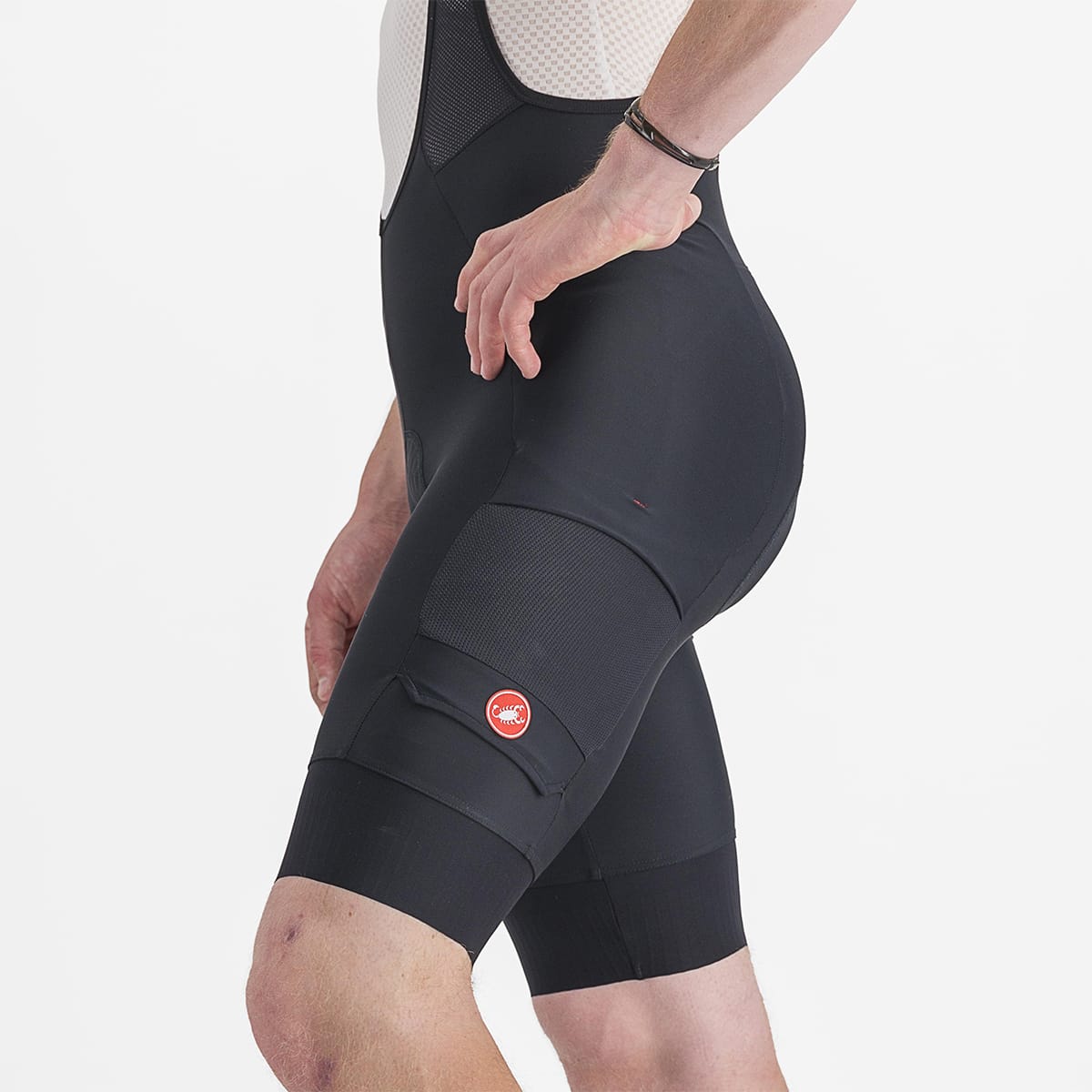 CASTELLI UNLIMITED CARGO Kurze Trägerhose Schwarz