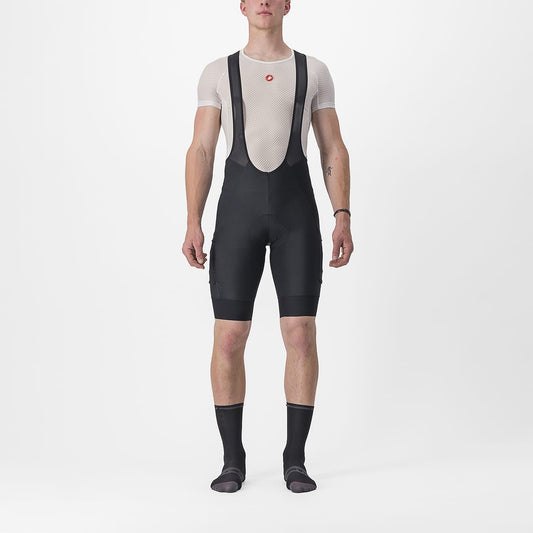 CASTELLI UNLIMITED CARGO Kurze Trägerhose Schwarz