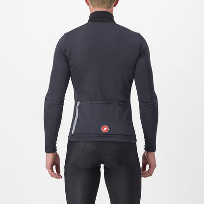Trikot CASTELLI ENTRATA THERMAL Langarm Schwarz/Rot