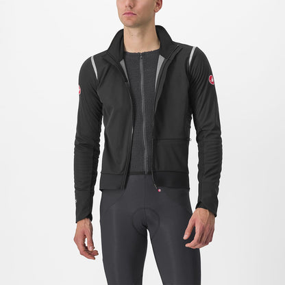 CASTELLI ALPHA DOPPIO ROS Jacke Schwarz/Reflex