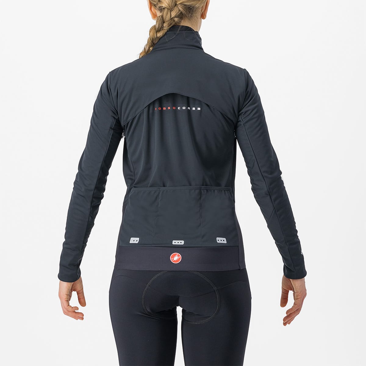 CASTELLI ALPHA DOPPIO ROS Jacket Women Schwarz/Grau