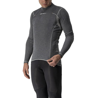 Unterhemd CASTELLI FLANDERS WARM Langarm Grau