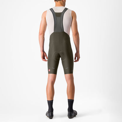 Kurze Trägerhose CASTELLI ESPRESSO Khaki