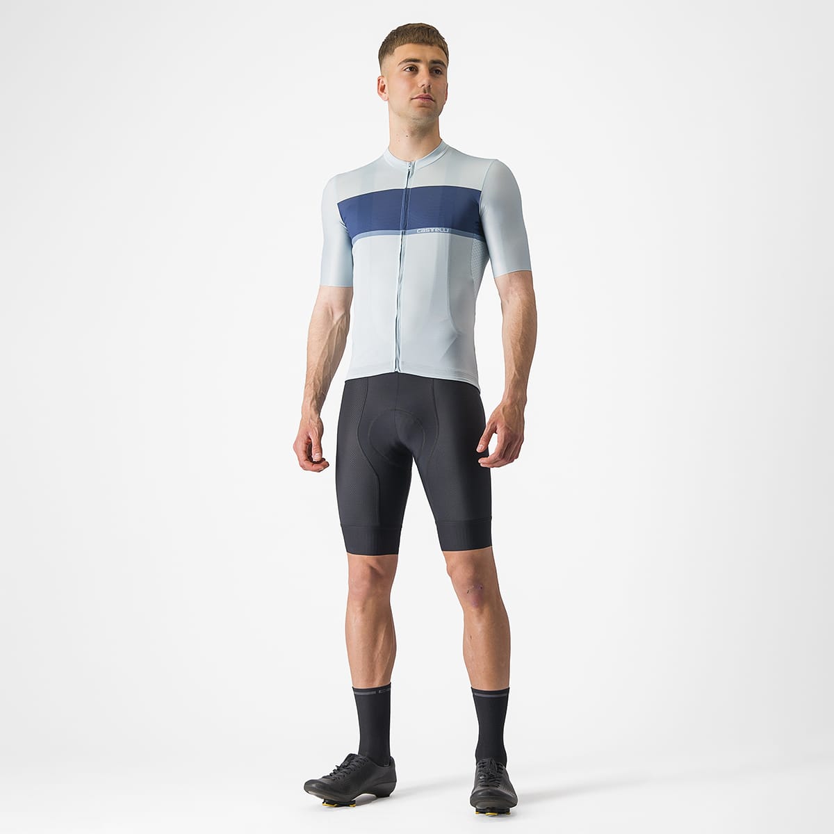 Trikot CASTELLI TRADIZIONE Kurzarm Blau