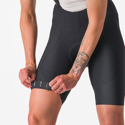 Damen-Kurz-Trägerhose ESPRESSO DT Schwarz