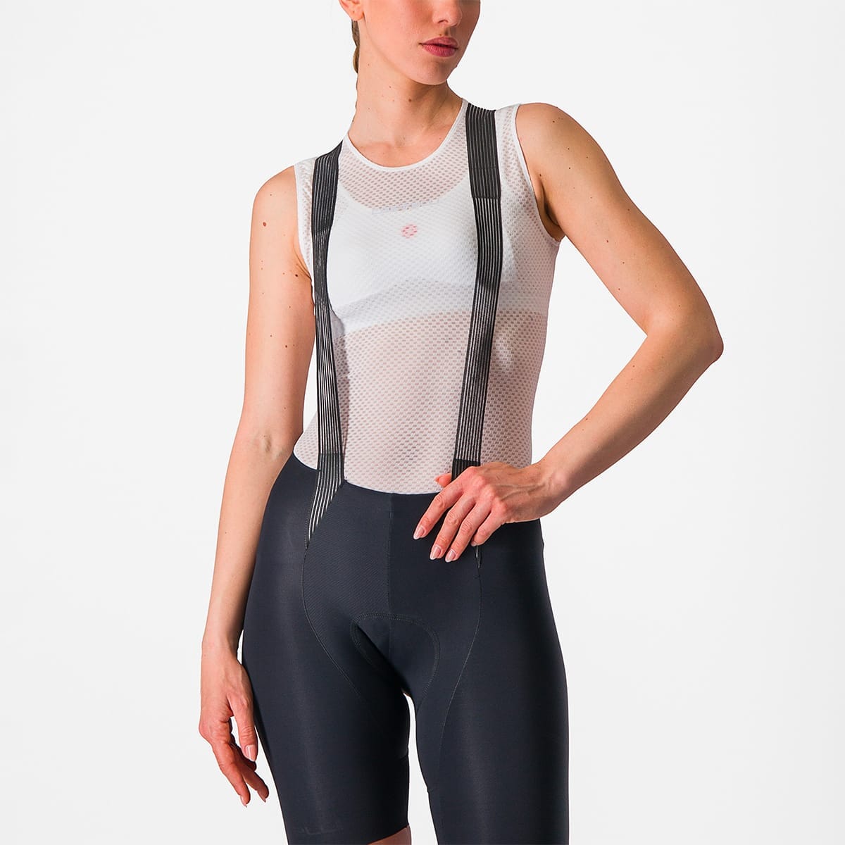 Sous-Vêtement Technique CASTELLI PRO MESH Femme Sans Manches Blanc