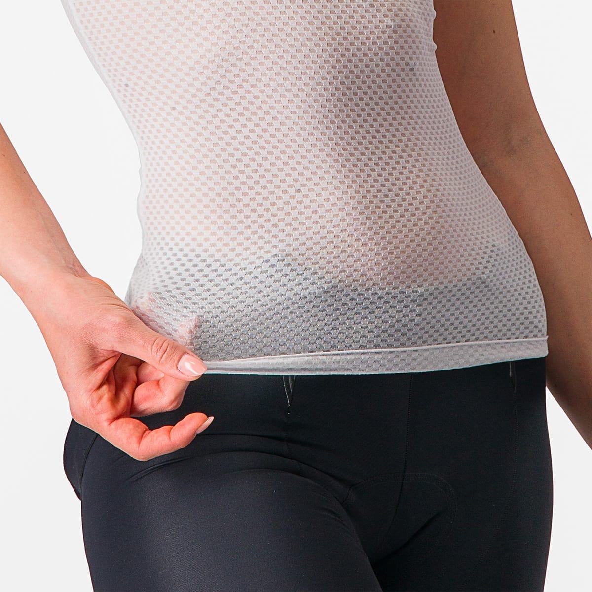 Sous-Vêtement Technique CASTELLI PRO MESH Femme Sans Manches Blanc