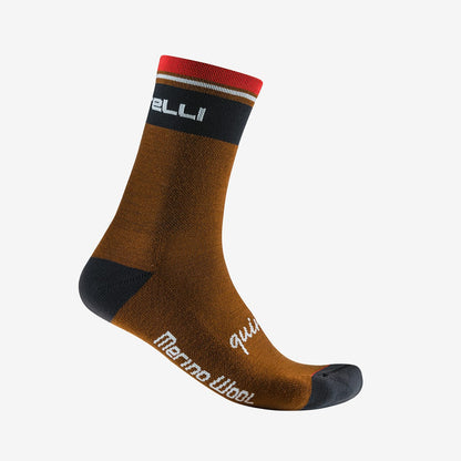 Socken CASTELLI QUINDICI SOFT MERINO Braun