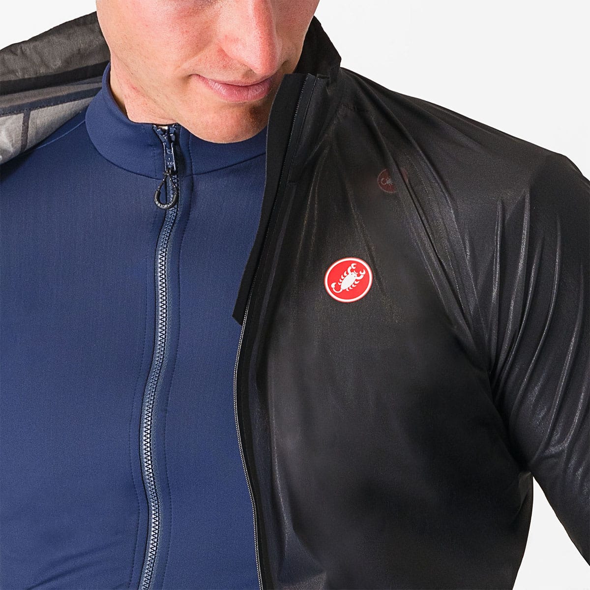 CASTELLI SQUALL SHELL Jacke Schwarz/Grau