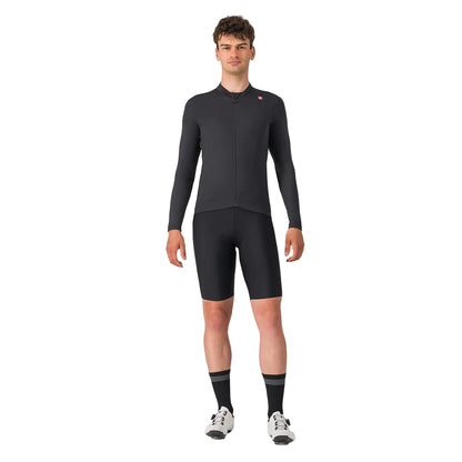 Trikot CASTELLI ESPRESSO THERMAL Langarm Schwarz
