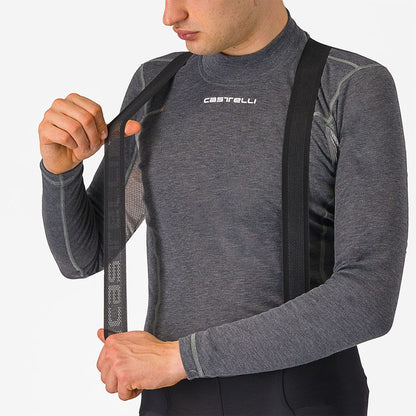 Lange Trägerhose CASTELLI ESPRESSO Schwarz
