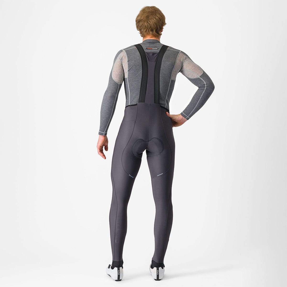 CASTELLI ESPRESSO Lange Trägerhose Grau