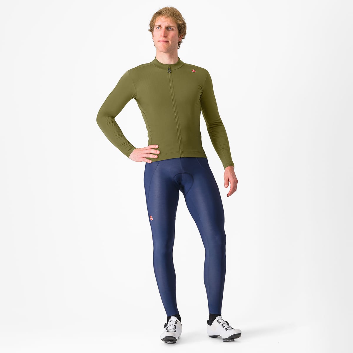 CASTELLI ESPRESSO Lange Trägerhose Blau