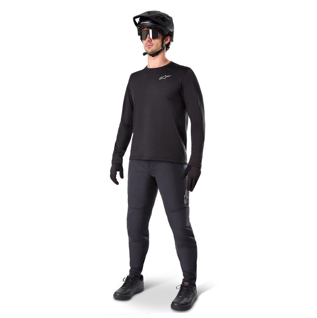 Trikot ALPINESATRS A-DURA THERMAL Schwarz