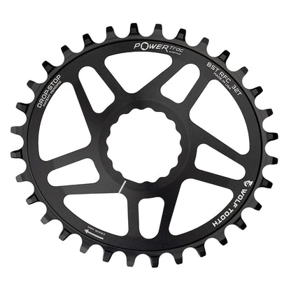 Mono-Kettenblatt WOLF TOOTH ELLIPTICAL BOOST 12V Raceface CINCH Direct Mount Offset 3mm Schwarz