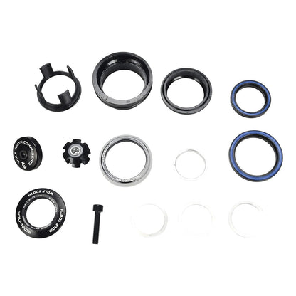 Halbintegrierter Semi-Externer Steuersatz WOLF TOOTH PREMIUM Angleset 1° Kurz ZS44/EC49 Schwarz