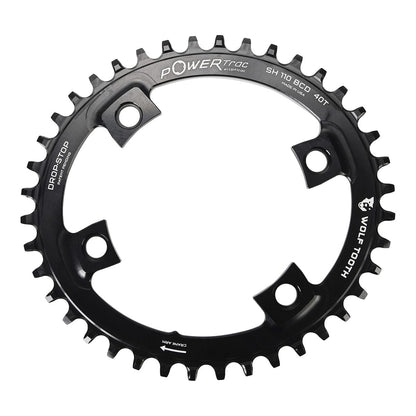 Einfaches ovales Kettenblatt 11-fach WOLF TOOTH Shimano Dura-Ace 9100 / Ultegra 8000 / 105 R7000 110 mm