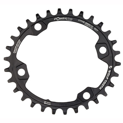 Kettenblatt WOLF TOOTH ELLIPTICAL 96 BCD 11V Shimano XT M8000/SLX M7000 4 Loch 96mm Schwarz