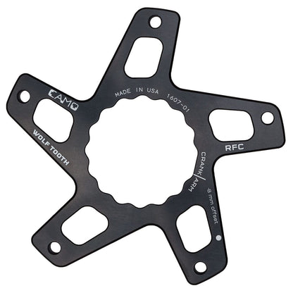 Kettenblatt-Stern WOLF TOOTH CAMO M8 Raceface Cinch Direct Mount Offset -8mm Schwarz