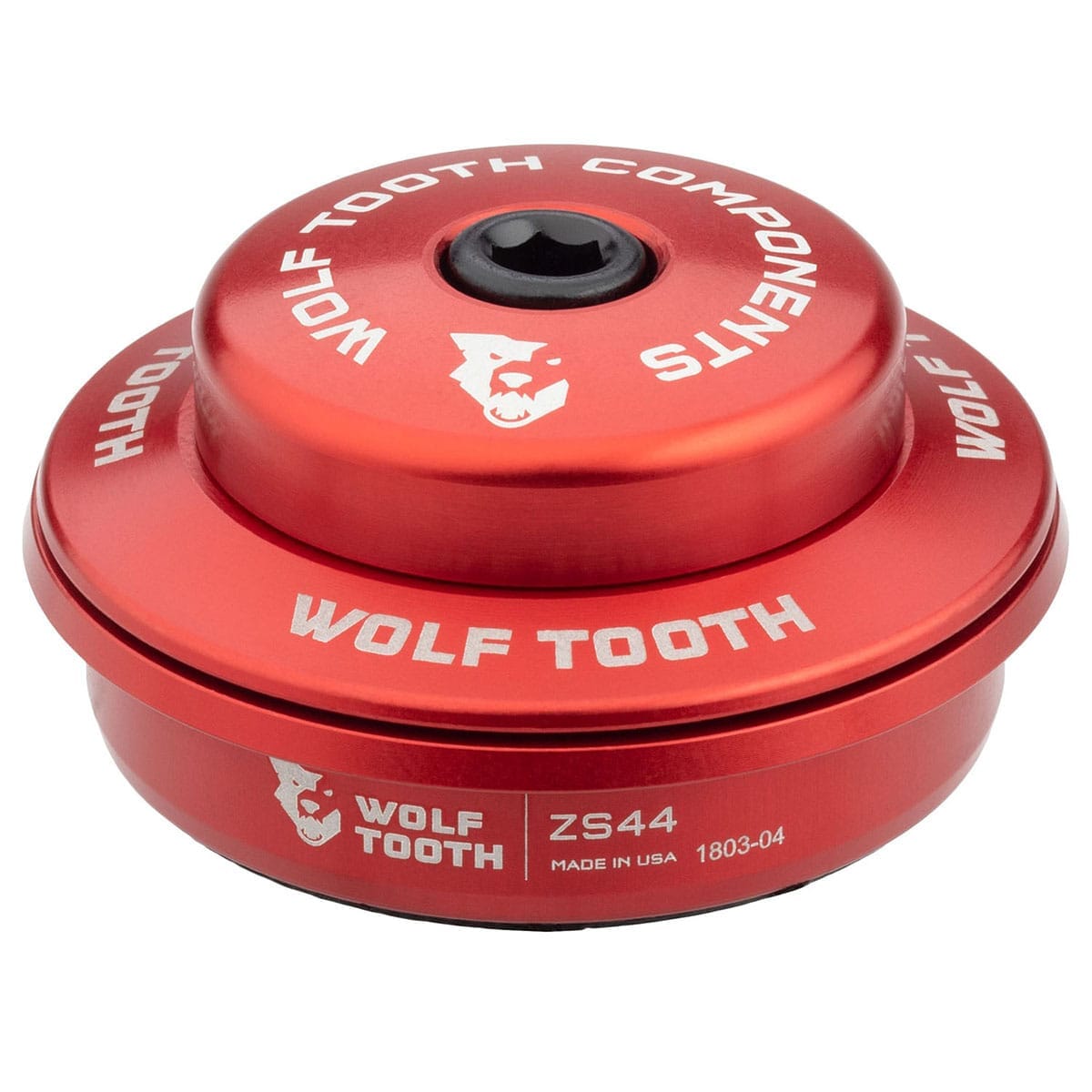 Cuvette Haute pour Jeu de Direction Semi-Intégré WOLF TOOTH PREMIUM  1"1/8 ZS44 Stack 6 mm Rouge