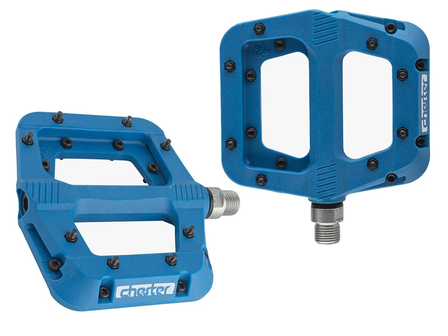 RACE FACE CHESTER Flat Pedals Blau