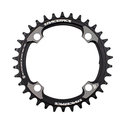 Mono-Kettenblatt RACE FACE Shimano-kompatibel 12-fach 4 Loch 104 mm Schwarz
