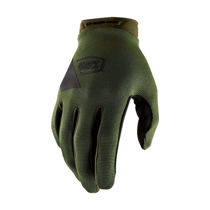Lange Handschuhe 100% RIDECAMP Khaki/Schwarz