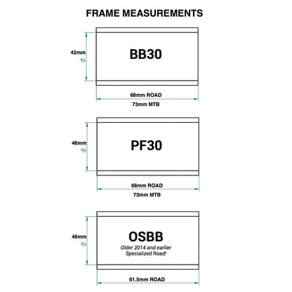 Tretlagergehäuse PRAXIS BB/PF30 73 mm