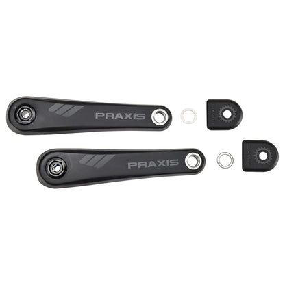 Kurbeln für Elektro-MTB PRAXIS Brose Motor Schwarz