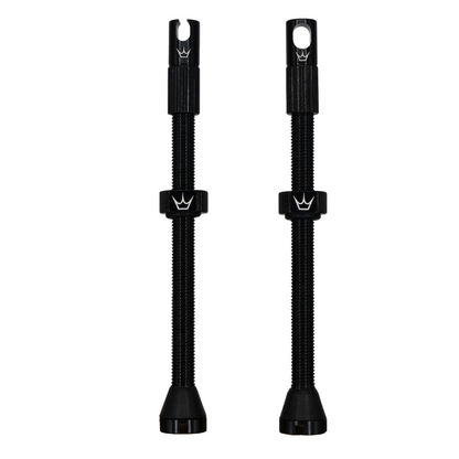 Tubeless-Ventile PEATY'S x Chris King MK2 Presta 80 mm (x2) Schwarz