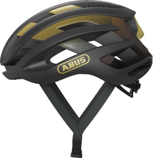 Helm Straße ABUS AIRBREAKER Schwarz/Gold