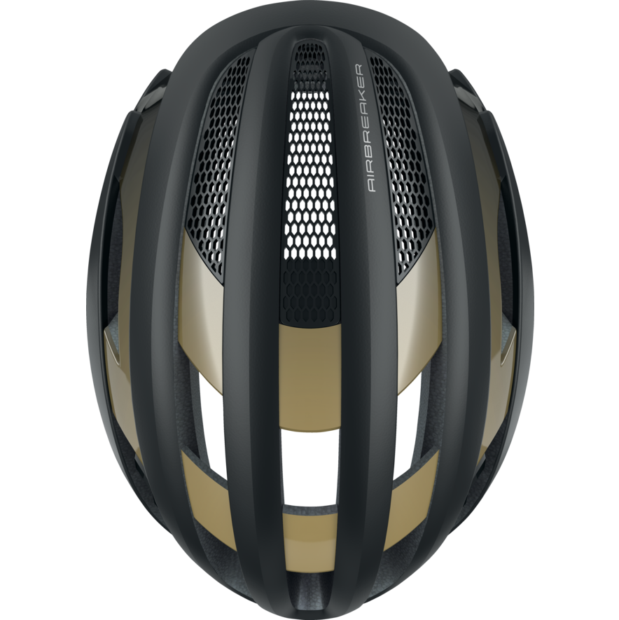 Helm Straße ABUS AIRBREAKER Schwarz/Gold