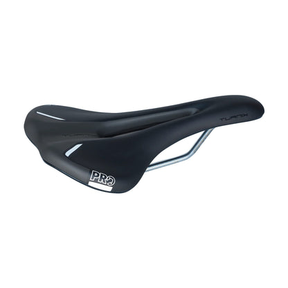 Sattel PRO TURNIX 142mm Crmo-Schienen Schwarz