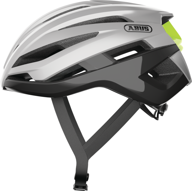 Helm Straße ABUS STORMCHASER ACE Silber