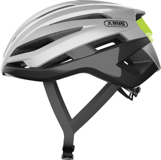 Helm Straße ABUS STORMCHASER ACE Silber