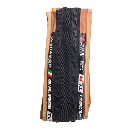 Reifen CHALLENGE GRAVEL GRINDER 700x33c Tubeless Ready Beige