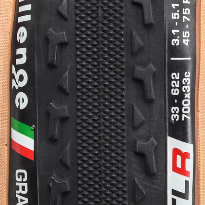 Reifen CHALLENGE GRAVEL GRINDER 700x33c Tubeless Ready Beige