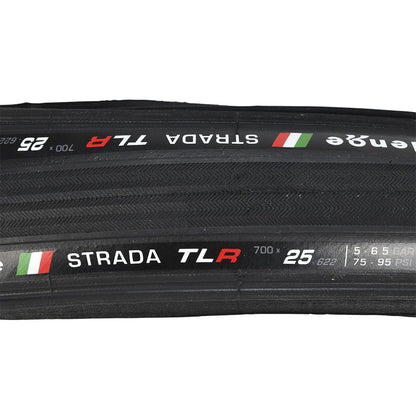 Reifen CHALLENGE STRADA 700x25c Tubeless Ready Faltbar Schwarz