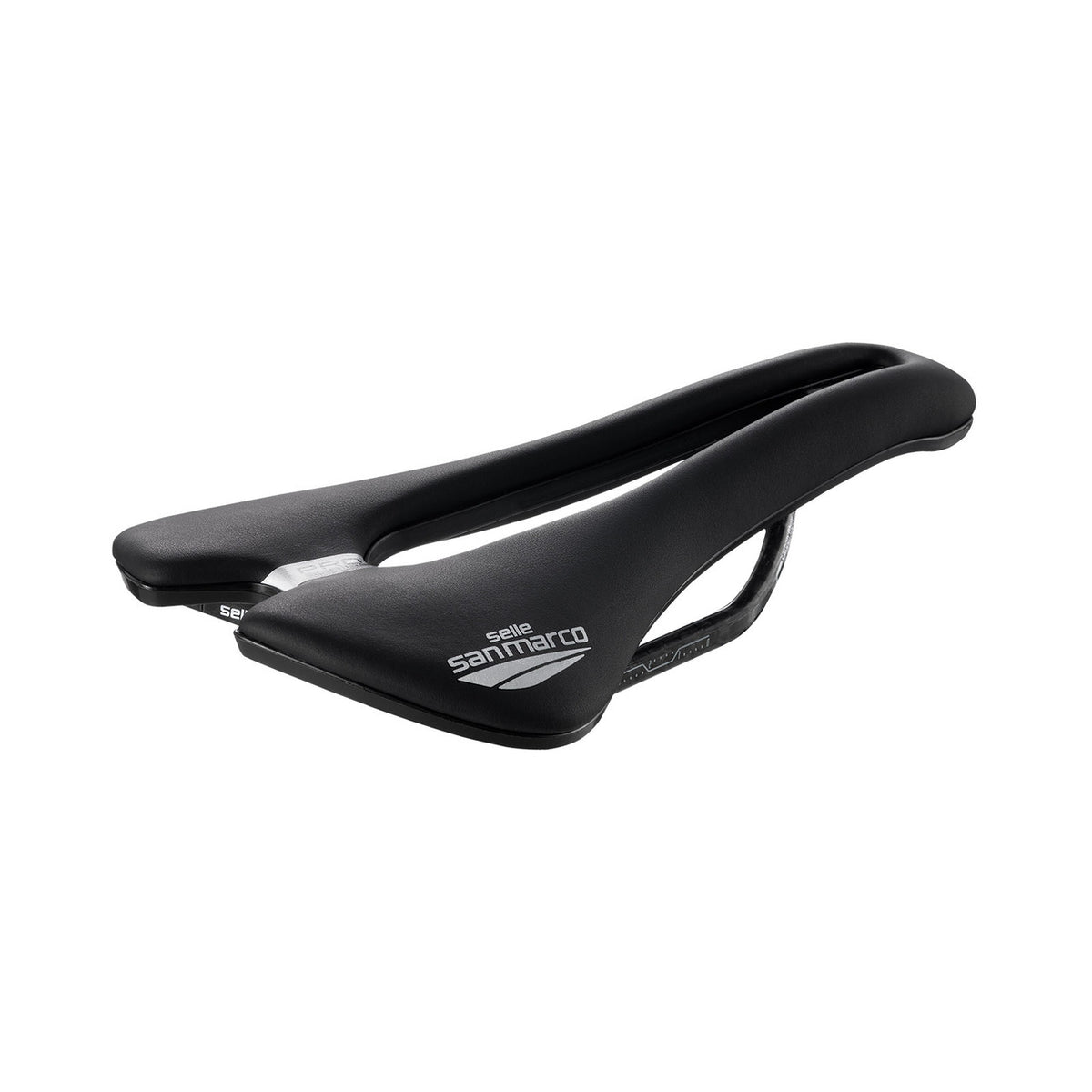 SAN MARCO Aspide Short Carbon FX Pro Series S3 Sattel – Dreiviertelansicht