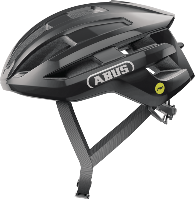 Helm Straße ABUS POWERDOME MIPS Schwarz Brillant