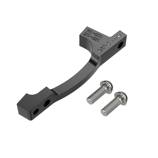 SRAM PostMount 20P-2 Bremssattel-Adapter für 200/220mm Bremsscheiben + Edelstahl-Schrauben