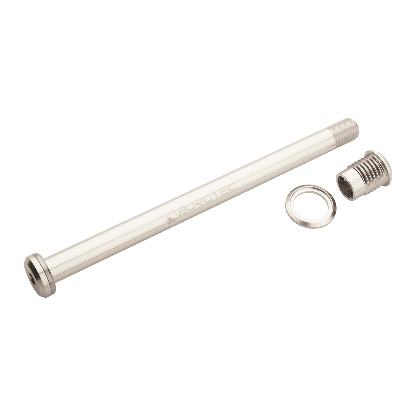 BURGTEC 173.7mm Hinterradachse für Santa Cruz Rahmen Silber