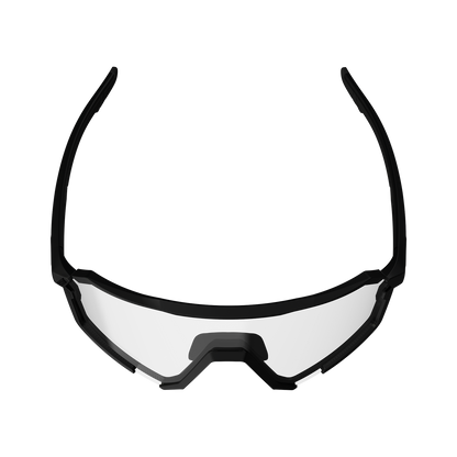 Brille LEATT RIDEVIZ PRO LARGE Schwarz Glas Iriz Silber
