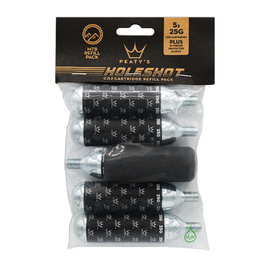 PEATY'S HOLESHOT CO2-Kartusche mit MTB-Gewinde (x5)